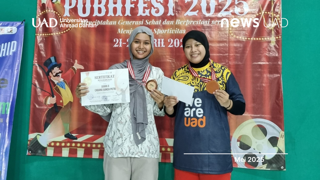 Mahasiswi UAD Raih Juara 2 dalam Turnamen Badminton PUBHFEST 2025